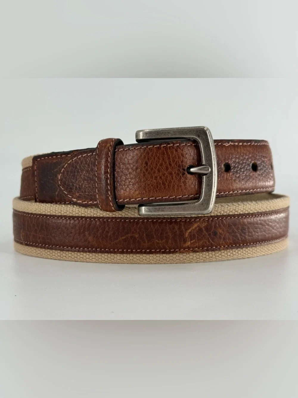 Leather & Canvas Belt 40‎